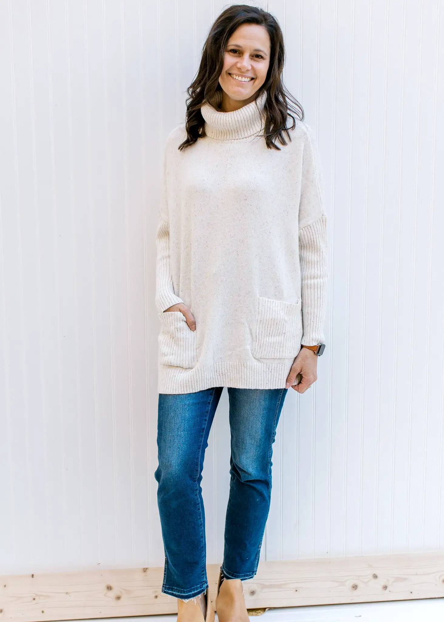 Speckled Ivory Sweater