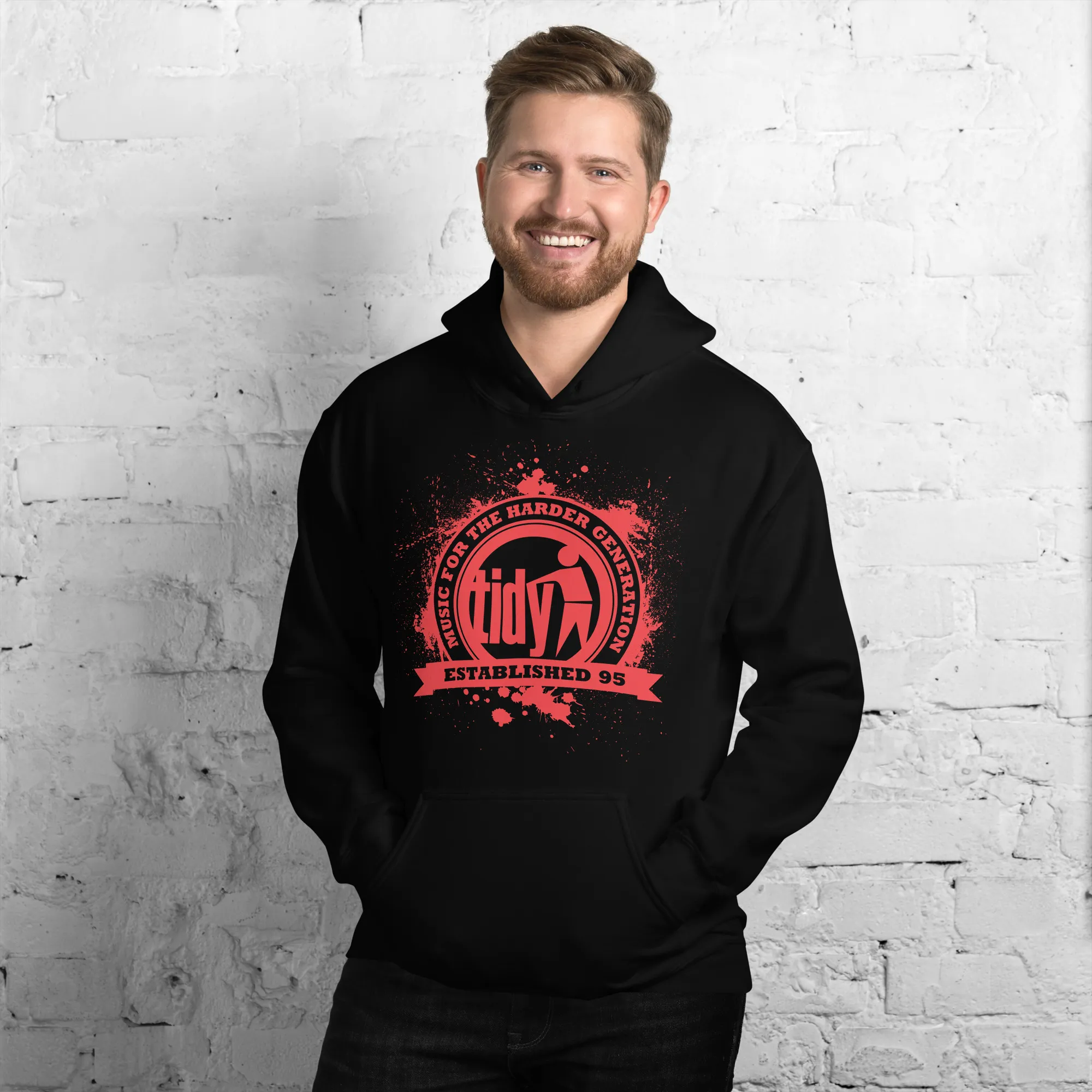 Splash Logo (Red) Unisex Hoodie