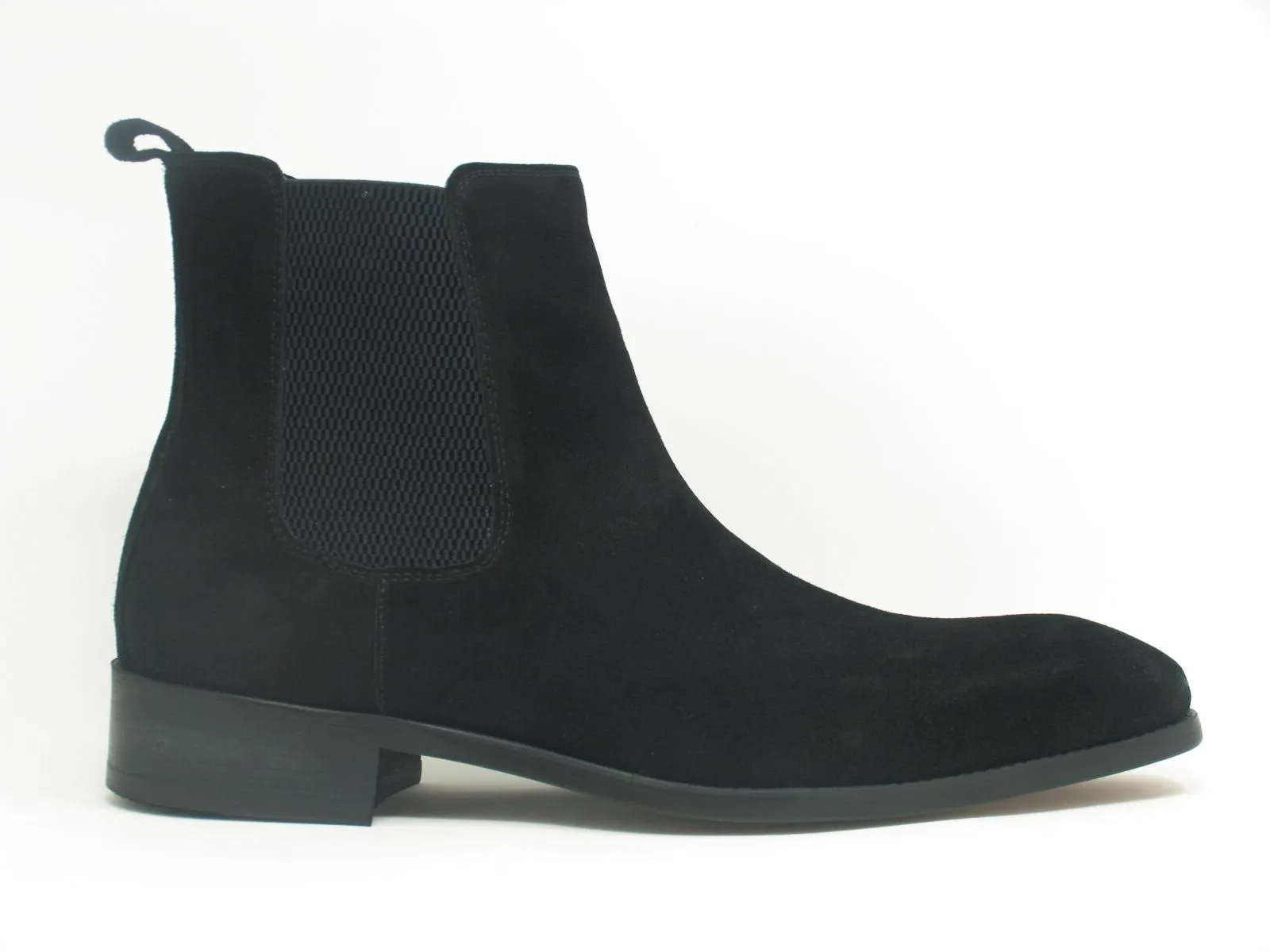 Suede Slip-On Boot Black