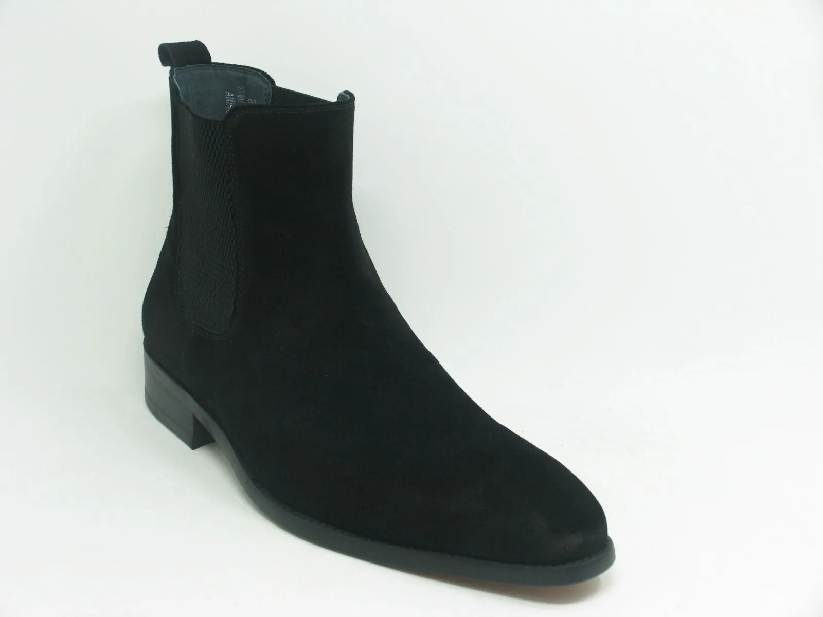 Suede Slip-On Boot Black