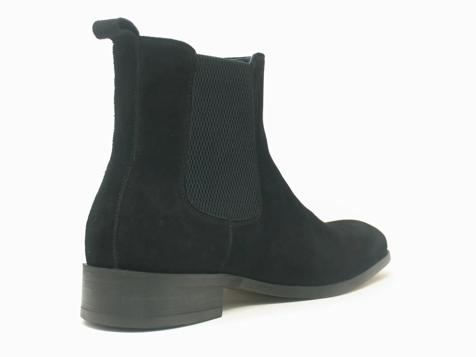 Suede Slip-On Boot Black