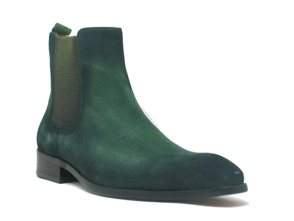 Suede Slip-On Boot Green