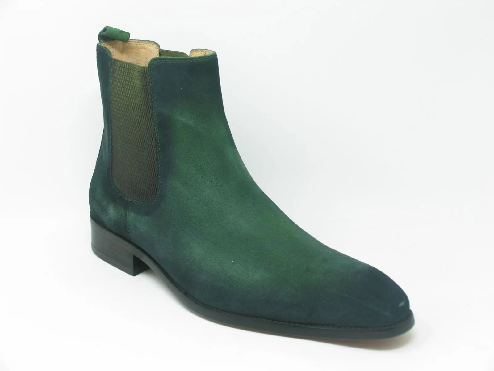 Suede Slip-On Boot Green