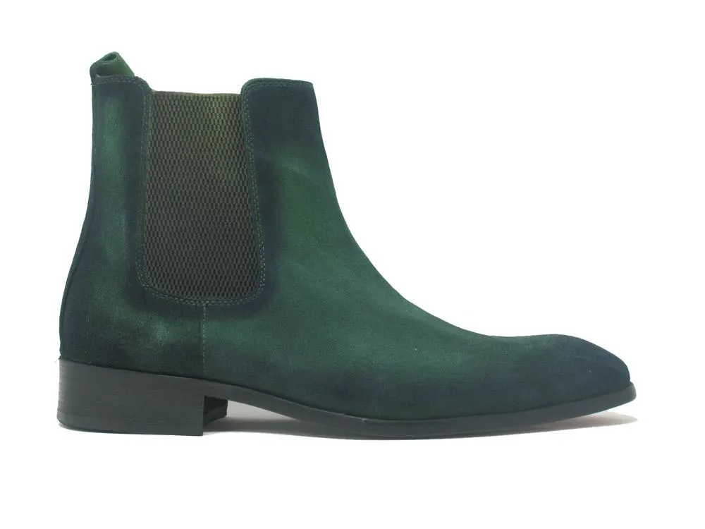 Suede Slip-On Boot Green