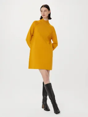 The Compact Sweater Dress in Mustard