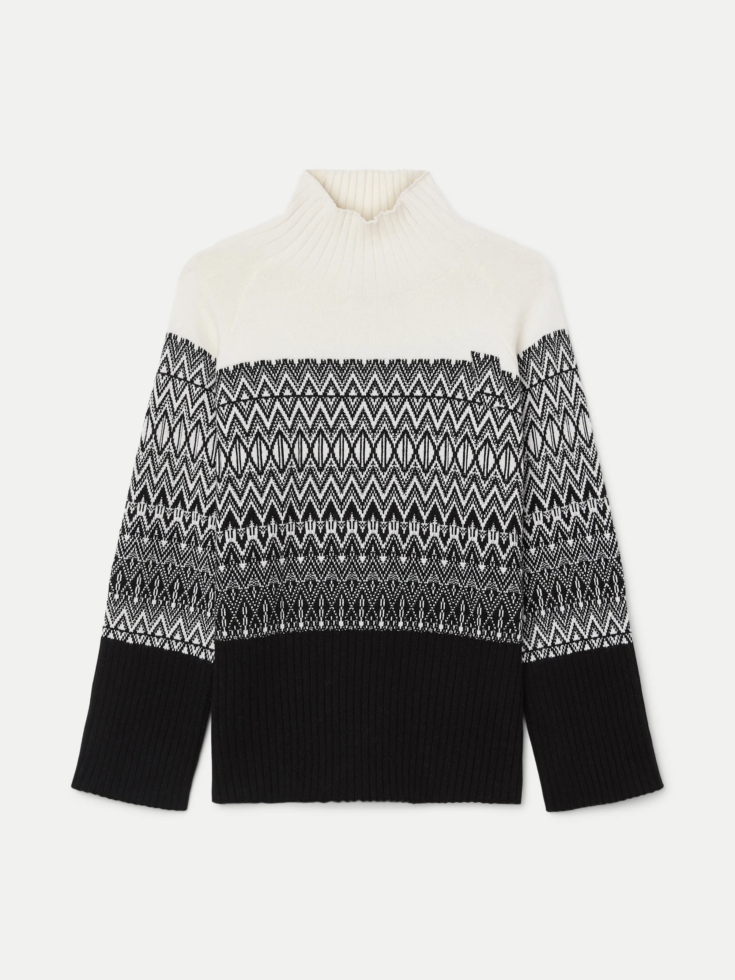 The Fair Isle Sweater  in Black