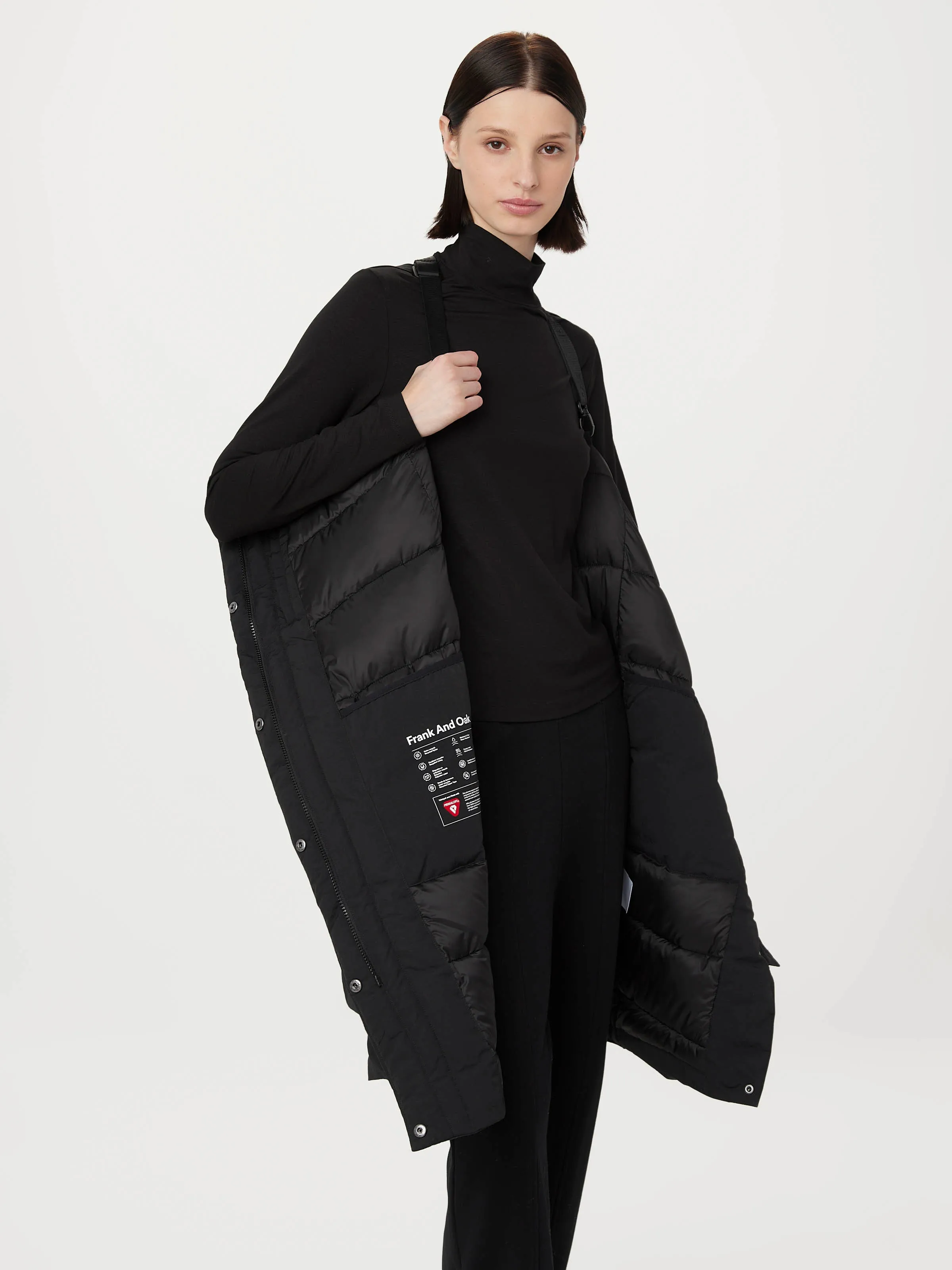 The Iceland Long Coat in Black