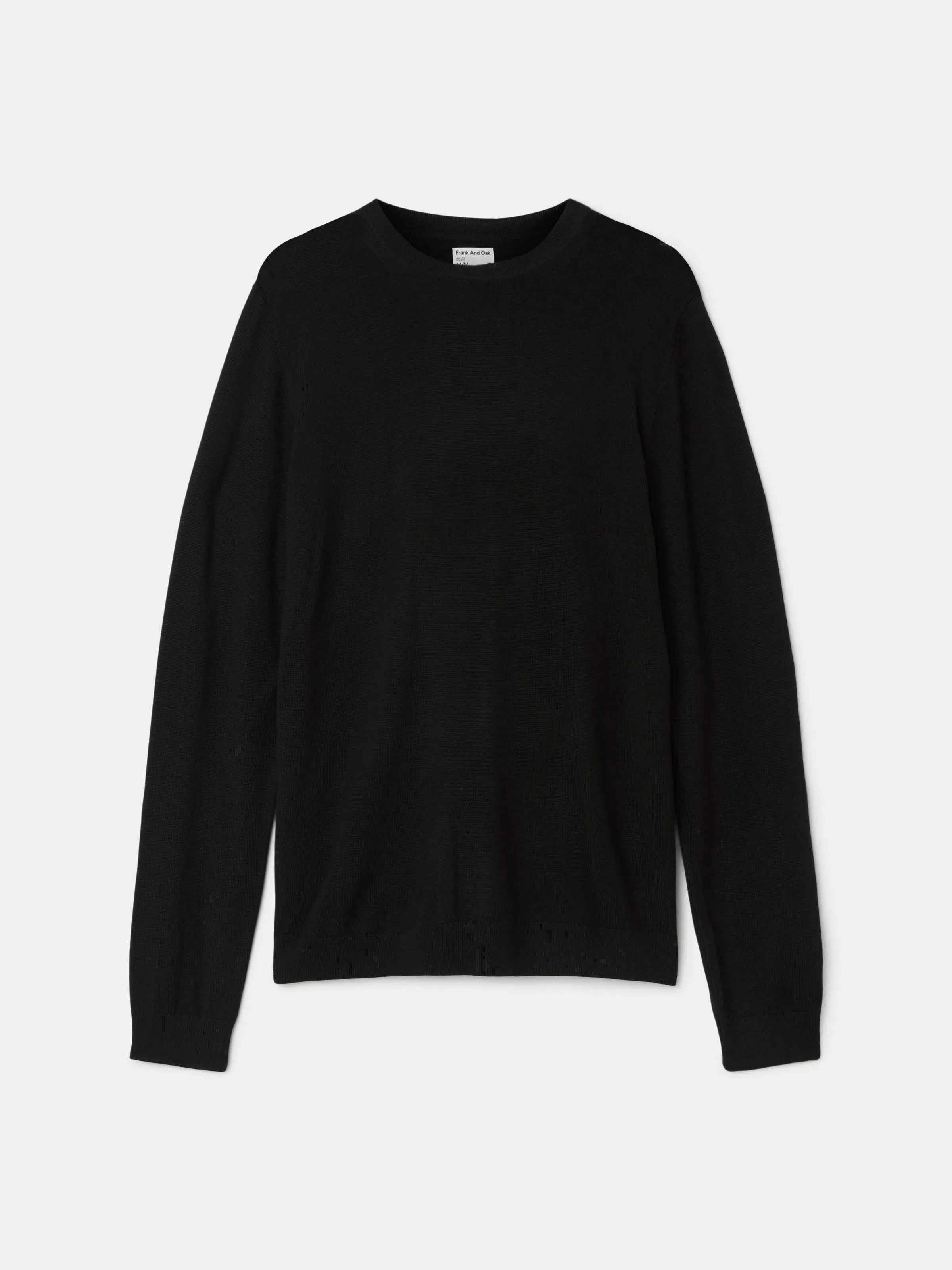 The Merino Crewneck Sweater in Black