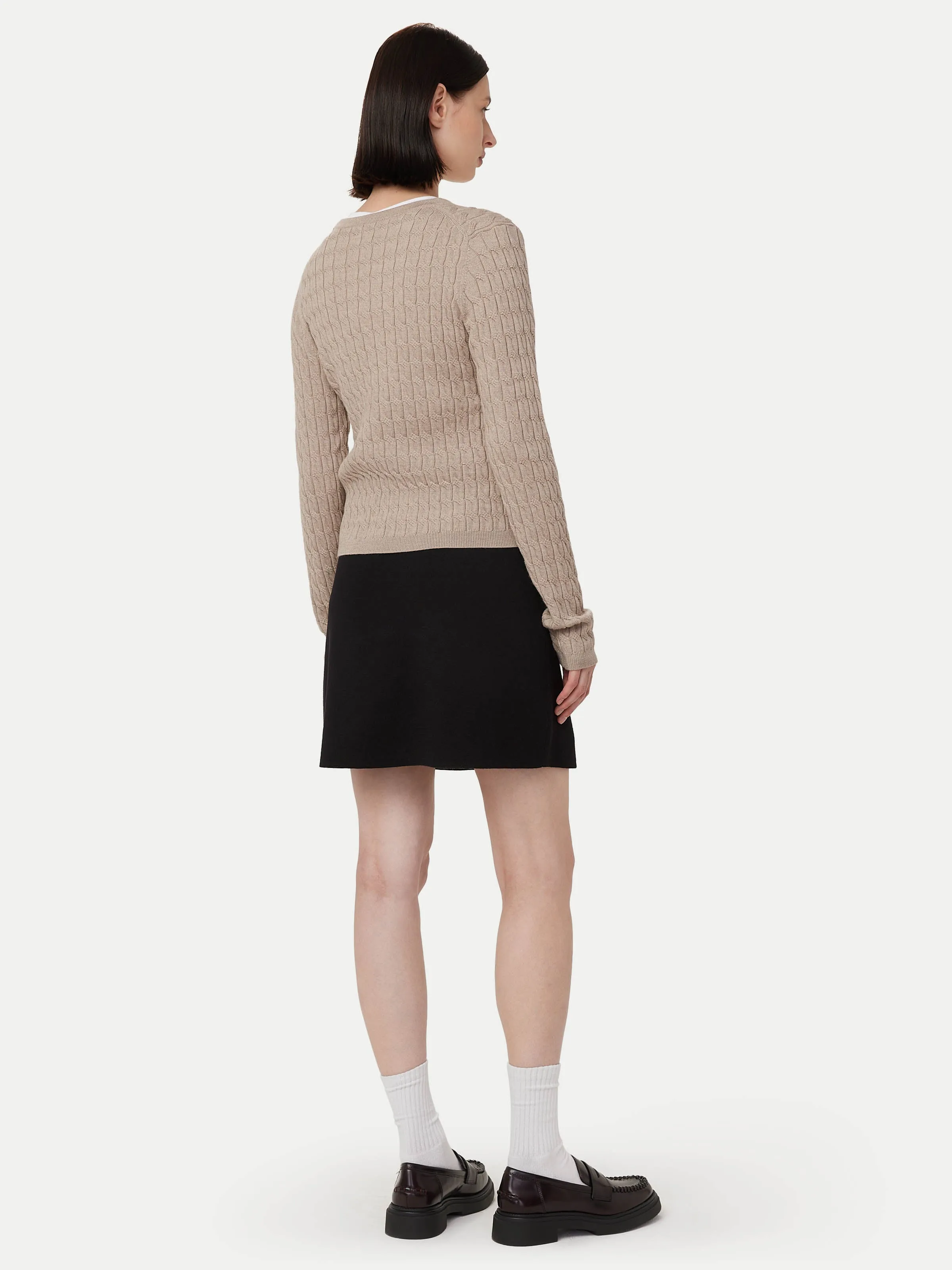 The Merino Wool Sweater  in Taupe