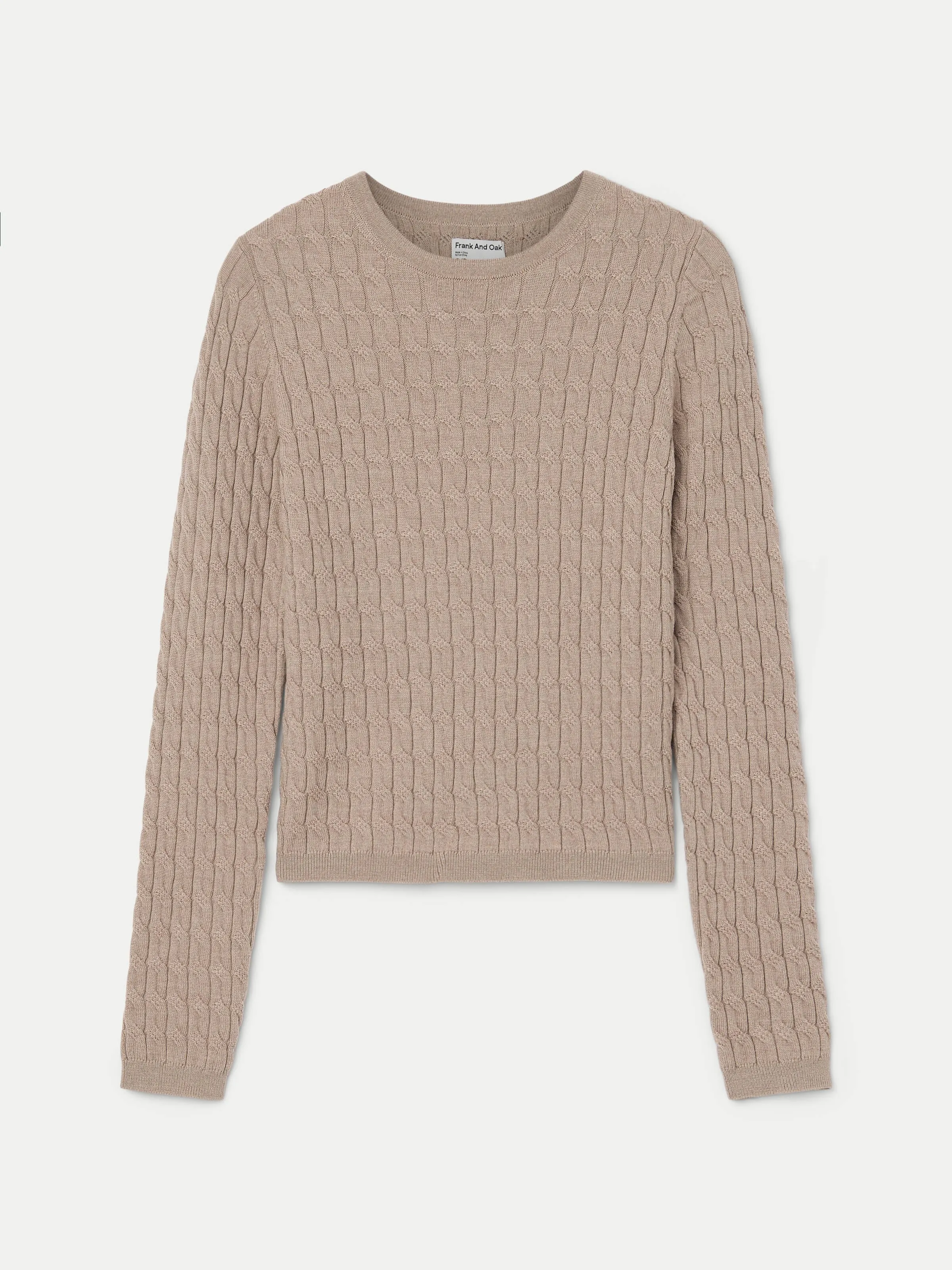 The Merino Wool Sweater  in Taupe