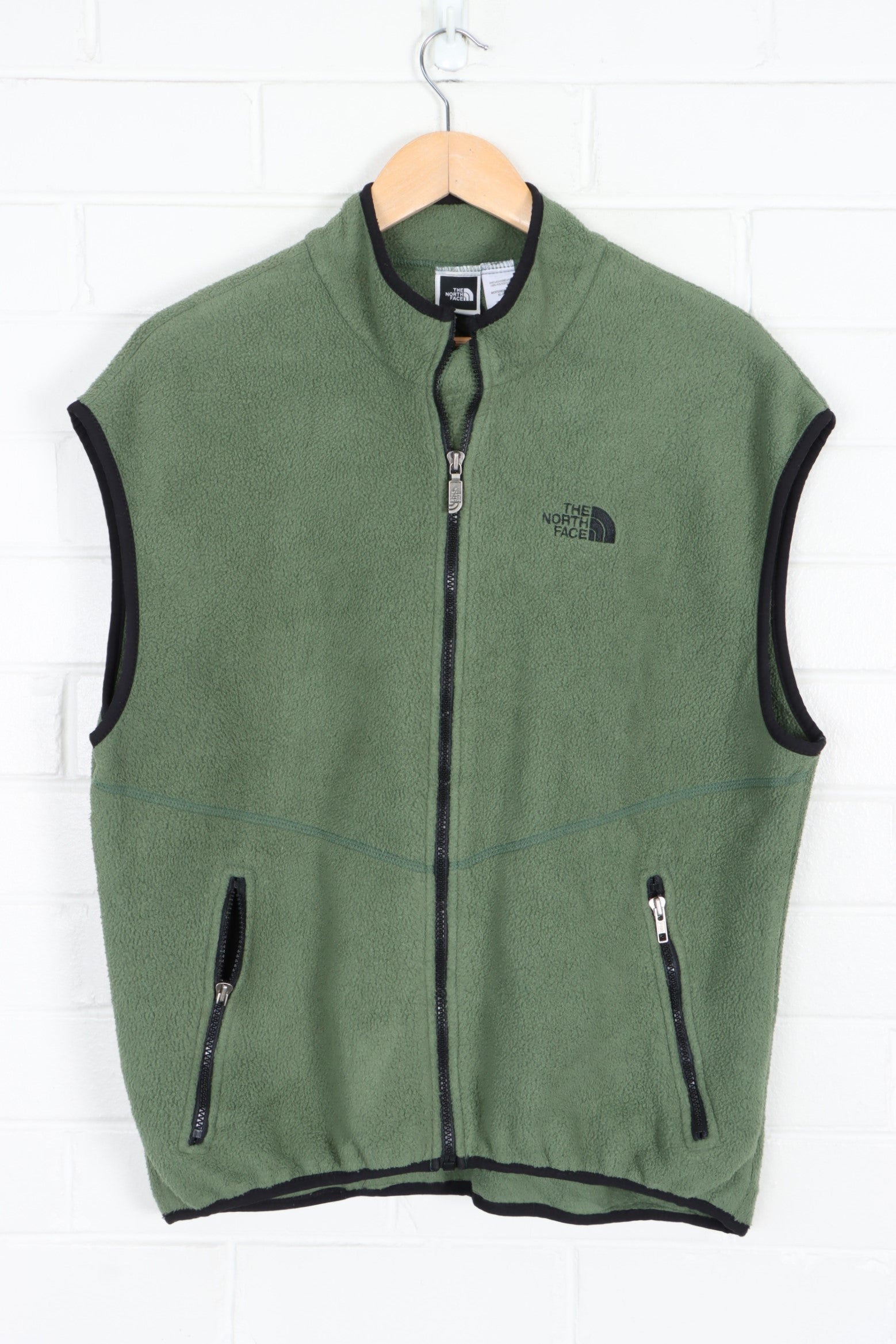 THE NORTH FACE Green Fleece Vest USA Made (XL)