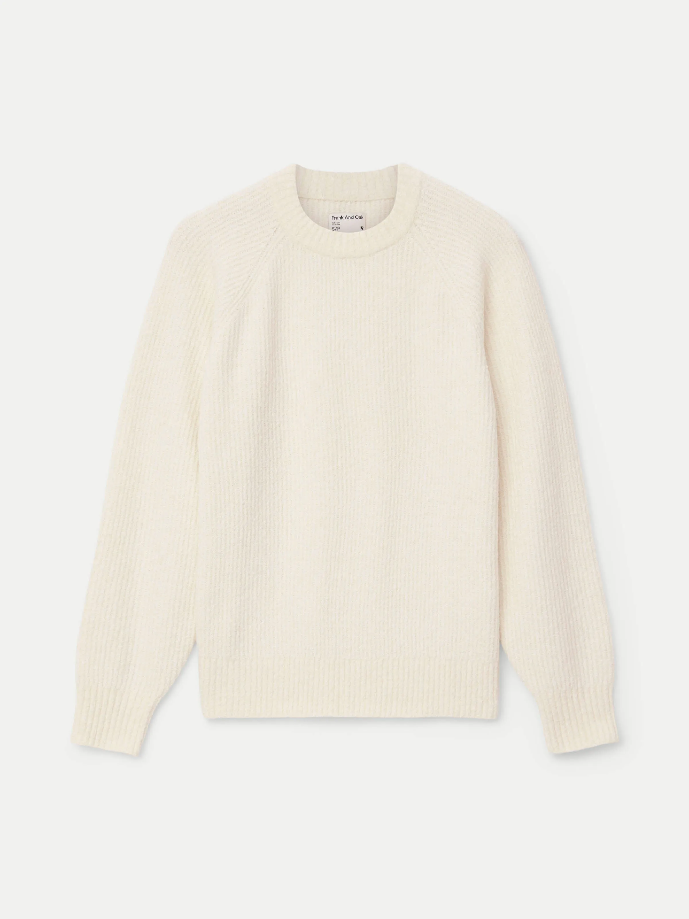 The Seawool Crewneck Sweater in White Cream