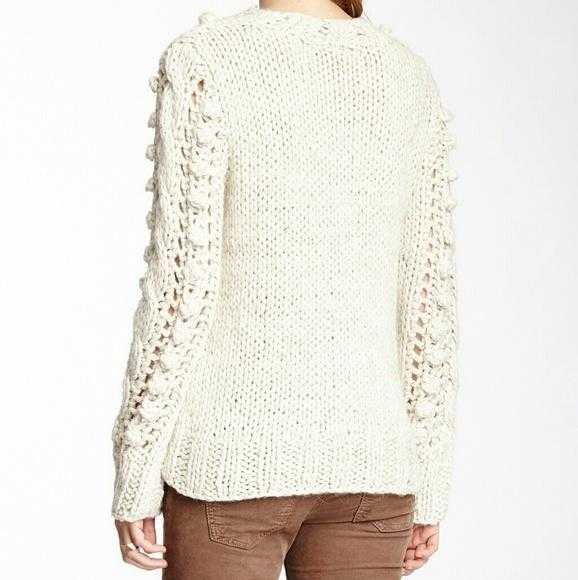 Thick Soft Cable Knot Sweater - Cream