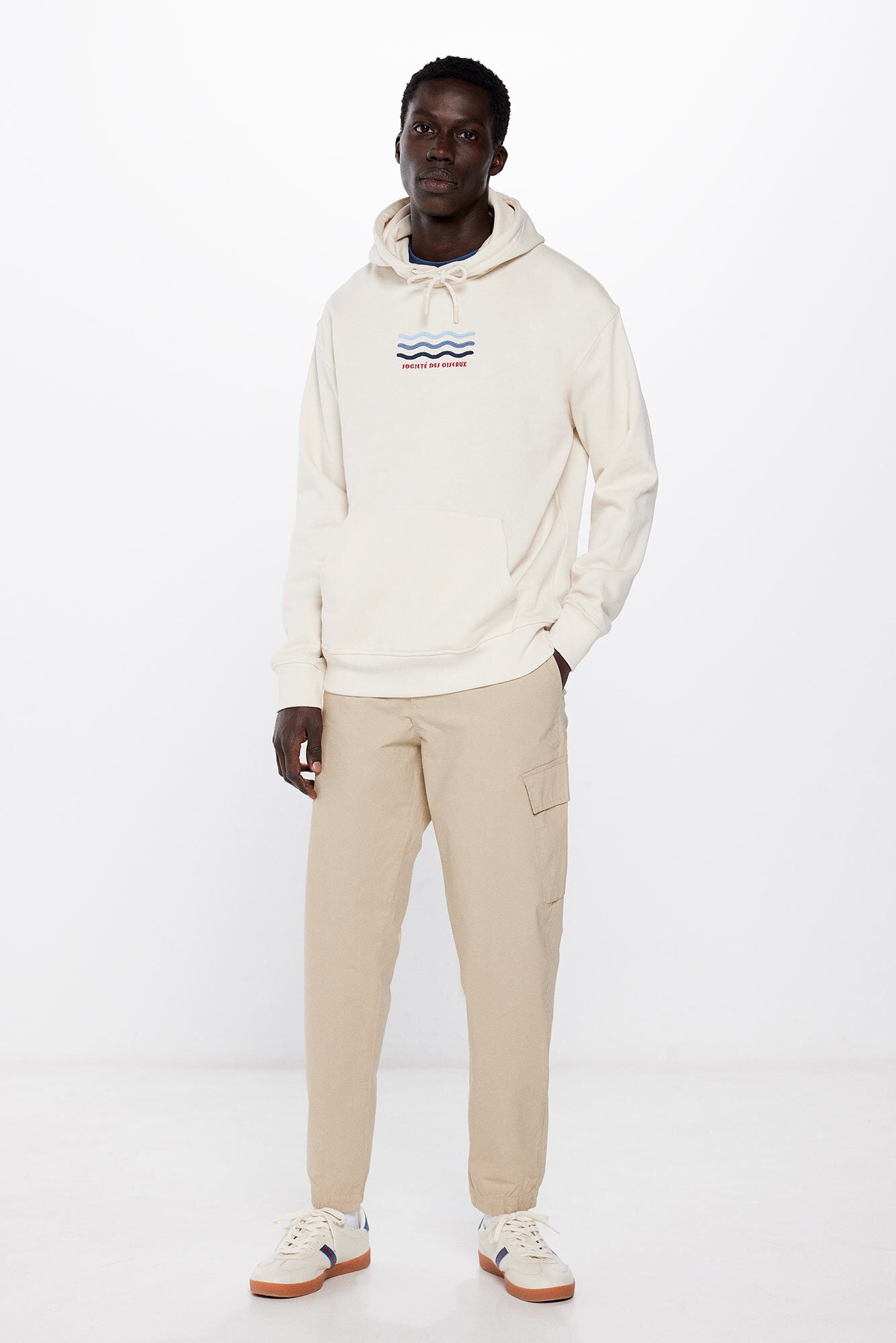 Wave Back Hoodie - White