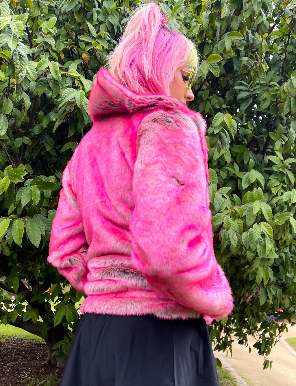 WIZZ FIZZ FAUX FUR JACKET  MADE 4 U 