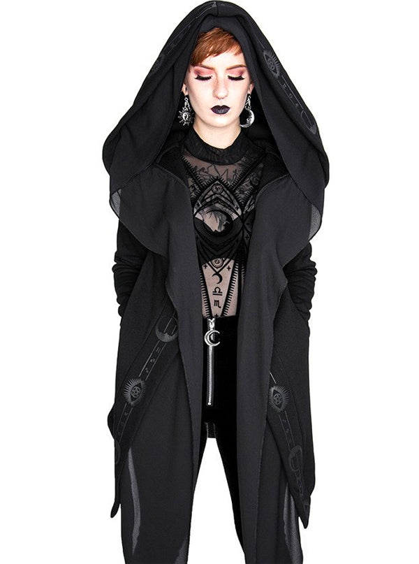 Women's Fortune Teller Hoodie with Veil