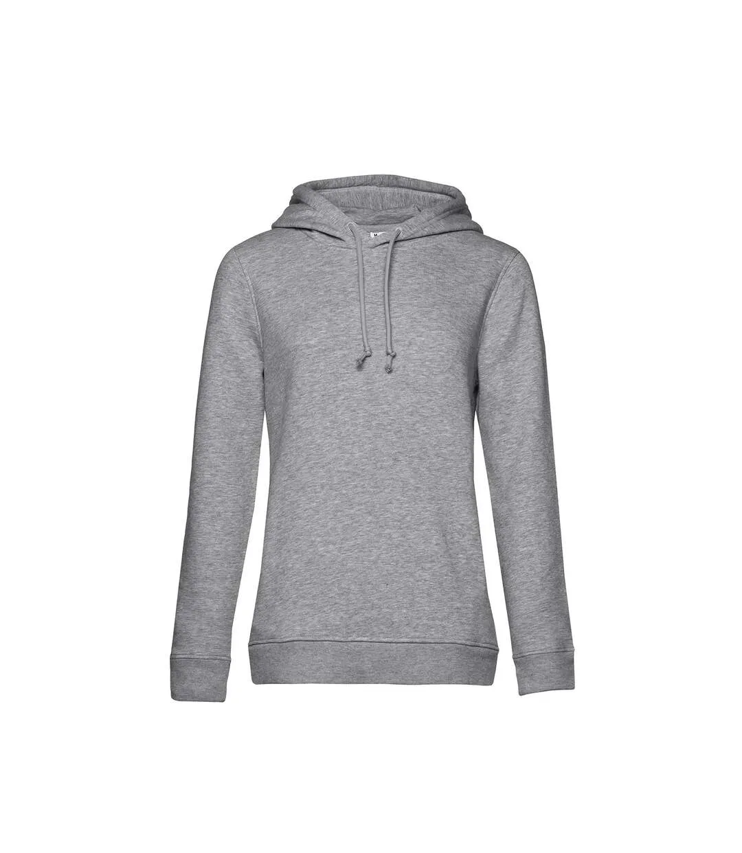 Womens/ladies organic hoodie grey heather B&C