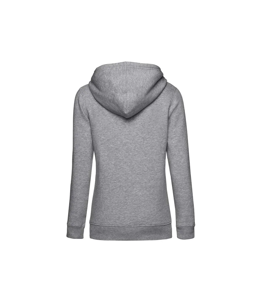 Womens/ladies organic hoodie grey heather B&C