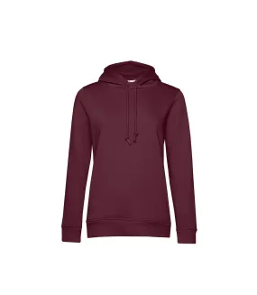 Womens/ladies organic hoodie soft rose B&C