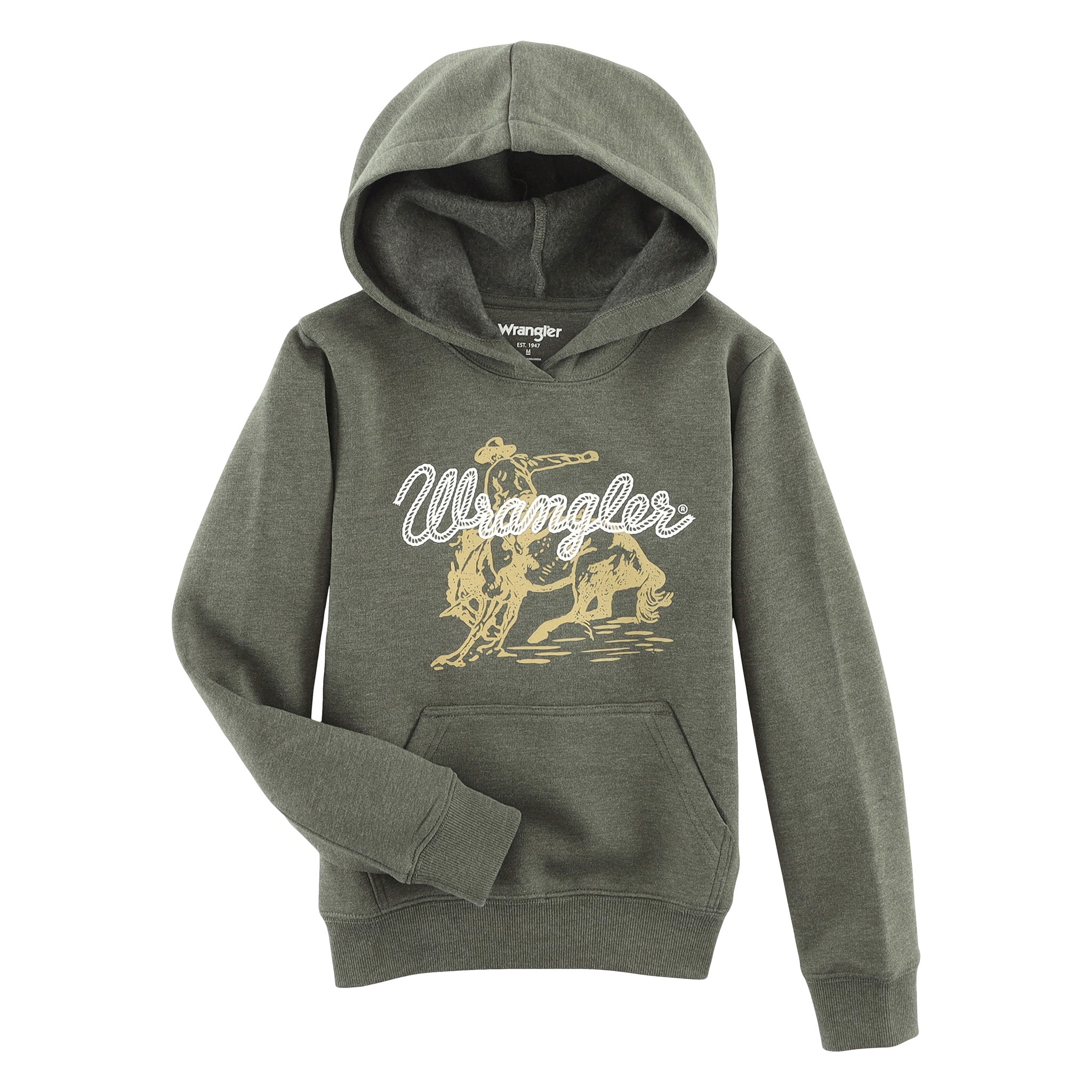 Wrangler Kid's Olive Bronc Hoodie